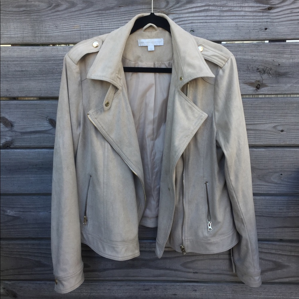 NY&C Suede Moto Jacket